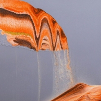 Песочные часы-картина "Эрайд" , 23 х 17 см, антистресс, песок оранжевый