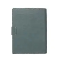 Органайзер на кольцах, А5, с хлястиком, 80л, линия, к/зам, Зеленый