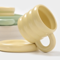 Маслёнка Доляна &laquo;Зефир&raquo;, 16&times;13,5&times;5 см, керамика, белая