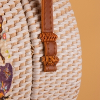 Сумка плетеная ротанг "Бабочки", 15х6х60 см