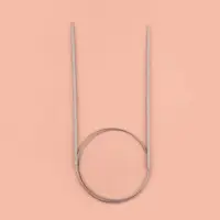 Спицы круговые, для вязания, с тефлоновым покрытием, с металлическим тросом, d=2.5 мм, 14/80 см