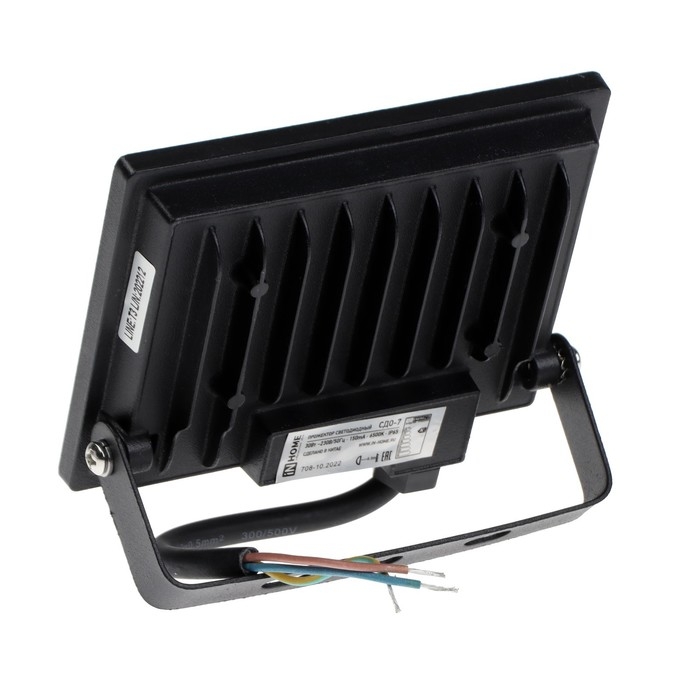 Прожектор светодиодный IN HOME СДО-7, 30 Вт, 230 В, 6500 К, IP65, черный Прожектор светодиодный IN HOME СДО-7, 30 Вт, 230 В, 6500 К, IP65, черный