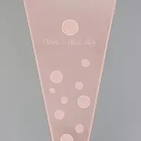 Пакет цветочный Конус, розовый, 28&times;9&times;44 см&plusmn;1 см