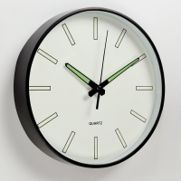 Часы настенные интерьерные &laquo;Классика&raquo;, плавный ход, светящиеся, d-25 см