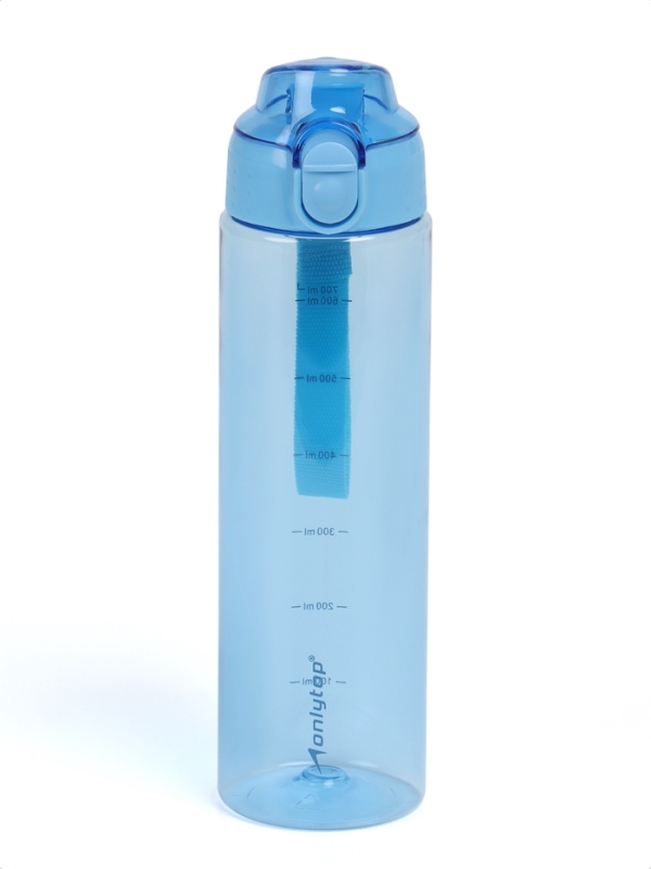Бутылка для воды Onlytop, 700 мл, цвет синий