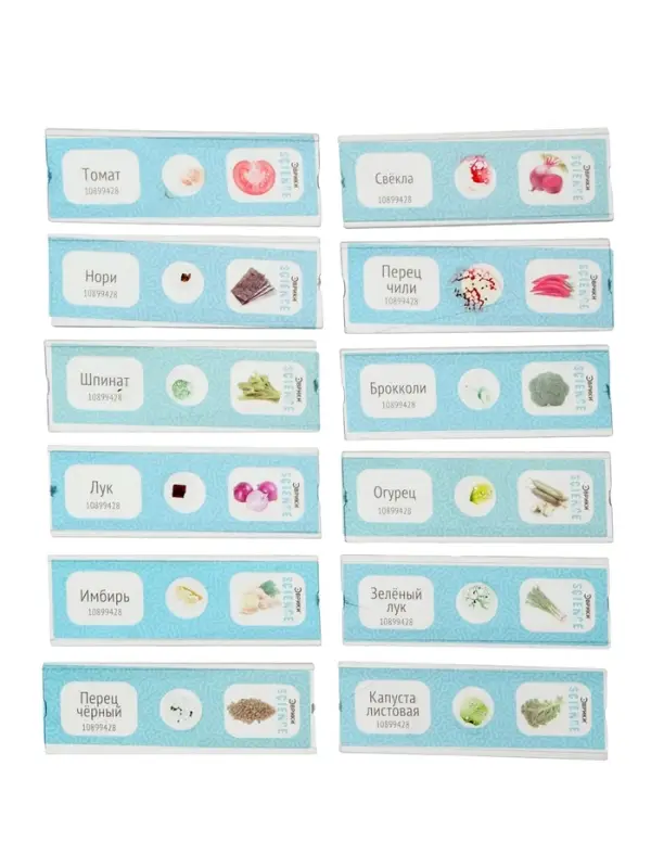 ЭВРИКИ Набор для опытов "Набор микропрепаратов", овощи и зелень