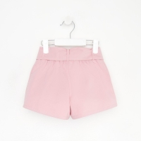 Шорты для девочки с поясом KAFTAN, размер 34 (122-128), цвет пудра