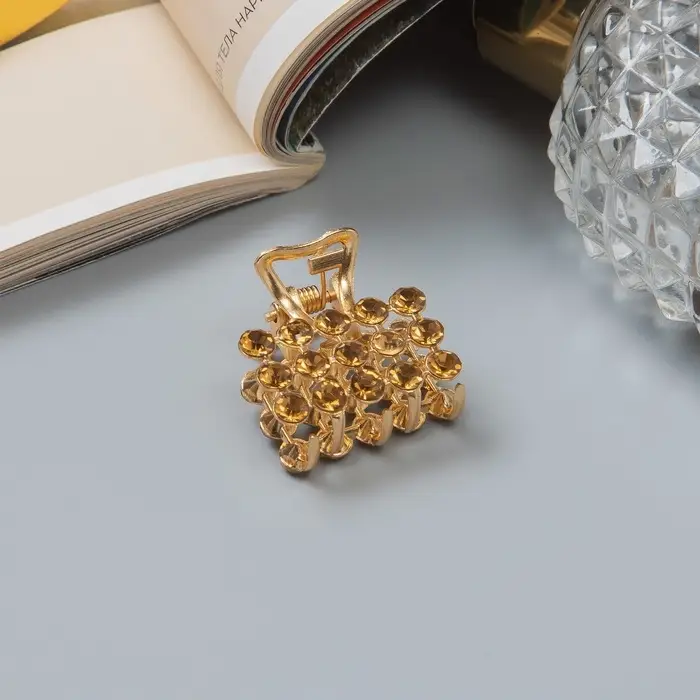 Крабик для волос &laquo;Классик&raquo;, 2.5 см, золото МИКС