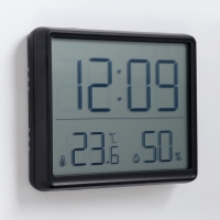 Часы настенные электронные, термометр, гигрометр, 7.3 х 1.5 х 9.3 см