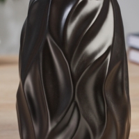 Керамическая ваза декоративная настольная &laquo;Грэйем&raquo;, для цветов, сухоцветов, d-7 см, 17.5&times;10 см, чёрный