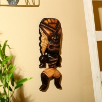 Панно "Абориген" албезия 14х6х40 см