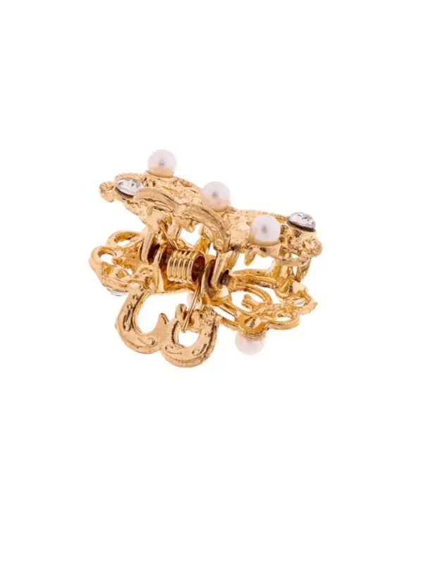 Крабик для волос &laquo;Морская сказка&raquo;, бантик, 2.5 см, золото