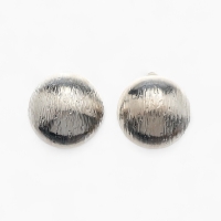 Клипсы «Тренд» объёмный круг, цвет серебро Клипсы «Тренд» объёмный круг, цвет серебро