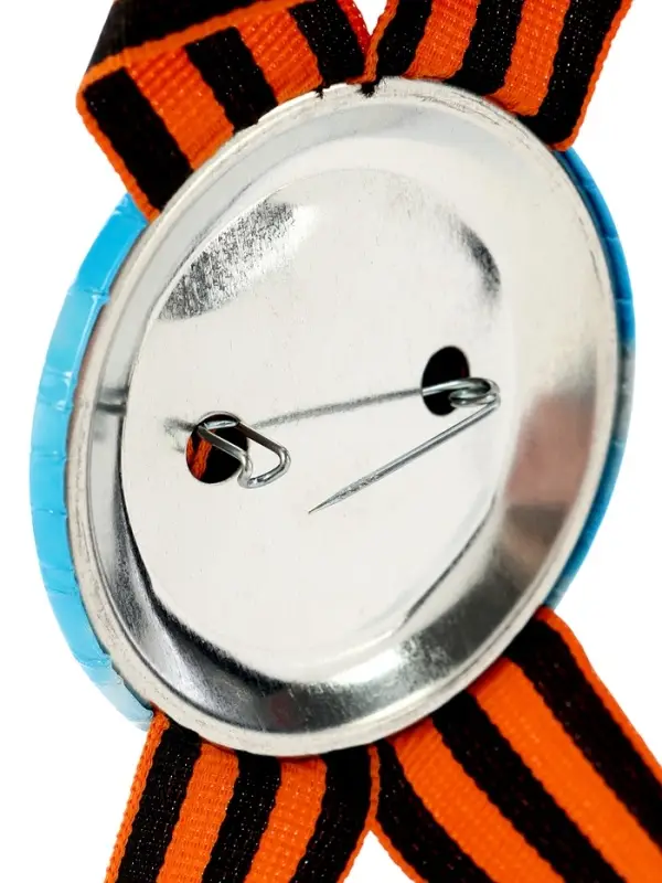 Значок закатной с георгиевской лентой &laquo;9 Мая&raquo;, МИКС