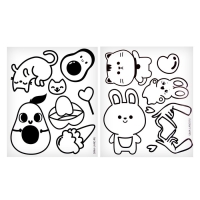 Дождевик раскраска &laquo;Тренды&raquo;&lrm; (110-130 см)