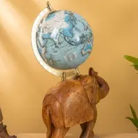 Глобус сувенирный, 25&times;16&times;36 см, подставка дерево