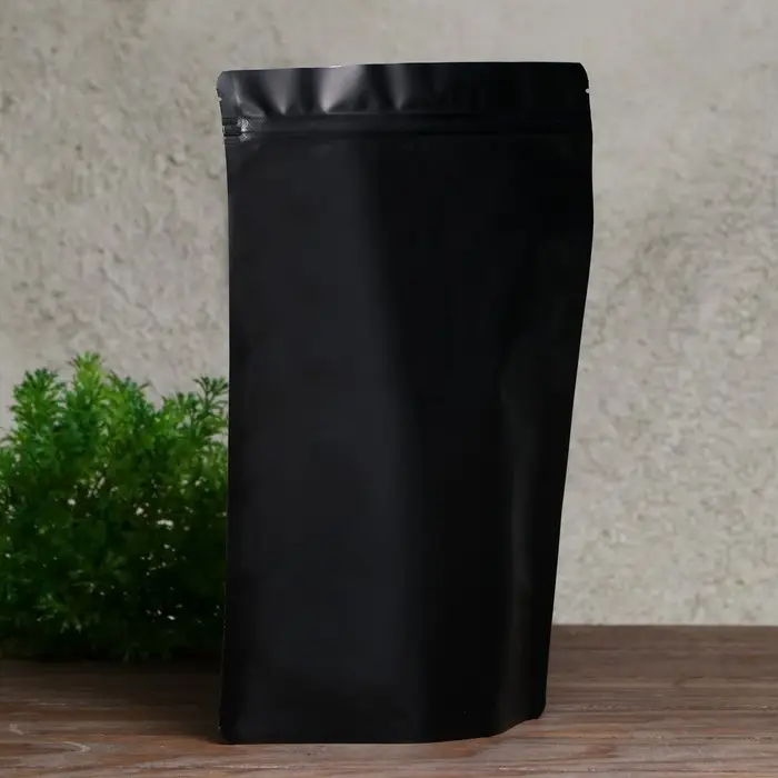 Пакет дой-пак, матовый, чёрный, 20&times;30&times;5 см