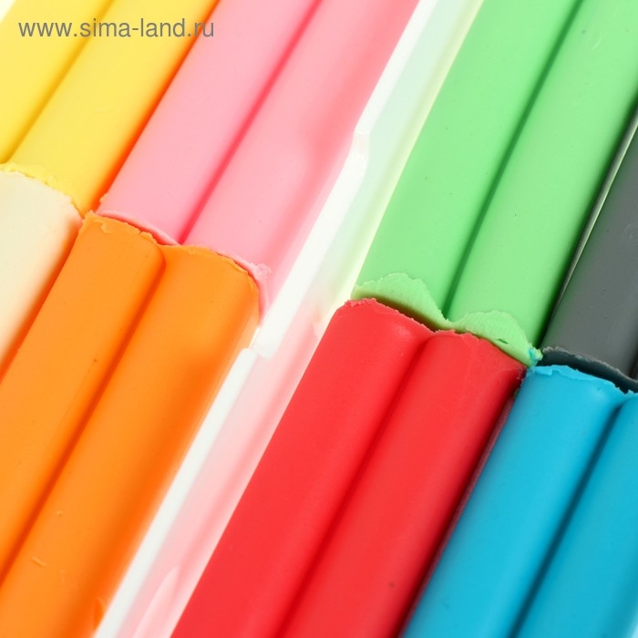 Пластилин мягкий (восковой), 8 цветов, 120 г, Пластилин мягкий (восковой), 8 цветов, 120 г, "Школа творчества", со стеком