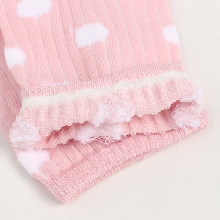 Носки женские "Горошек", цвет светло-розовый, размер 23-25