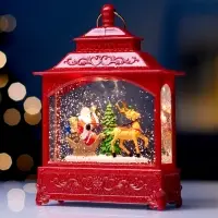 Фигура светодиодная "Упряжка" 5.5х14х19.5 см, 3хААА (не в компл.), музыка, USB, Т/БЕЛЫЙ