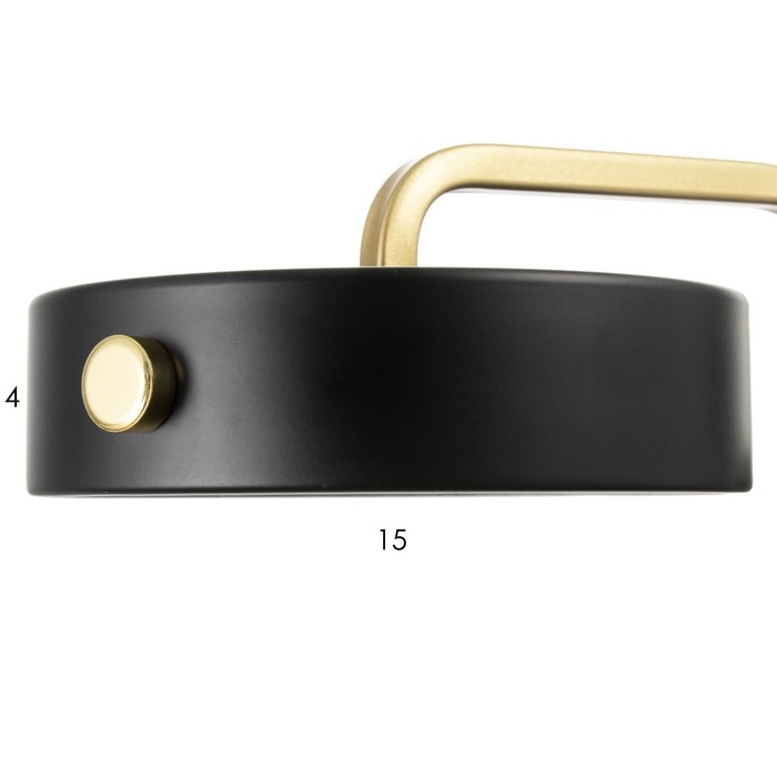 Бра с выключателем "Пиатти" LED 12Вт 4000К черный 15х26х16см