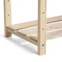 Стеллаж деревянный 5 полок 142 х 50 х 28 см, с регулируемыми полками