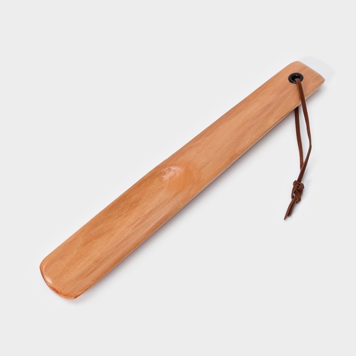 Ложка для обуви деревянная, с петелькой, 23,5&times;3,5 см