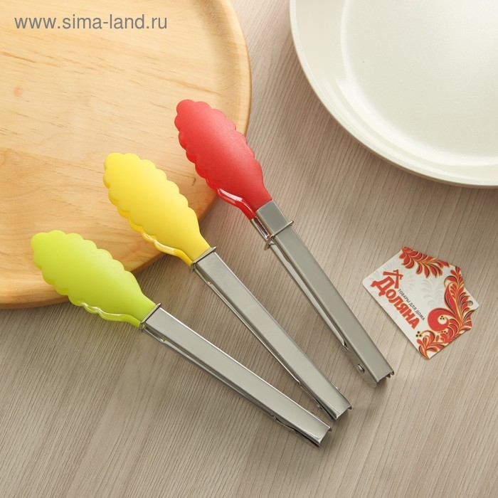 Щипцы универсальные Доляна &laquo;Лист&raquo;, 18 см, цвет МИКС