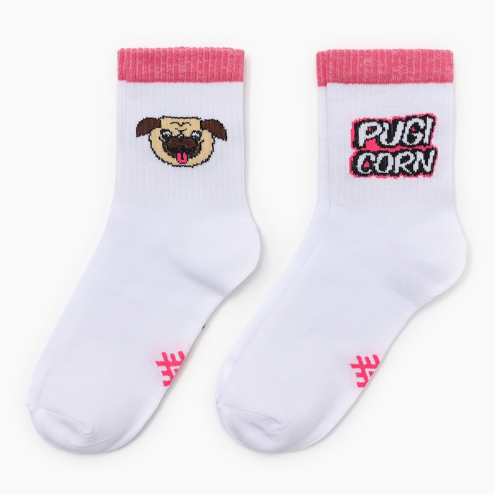 Набор женских носков KAFTAN "Мопс&ldquo; 2 пары, р. 36-40 (23-25 см)