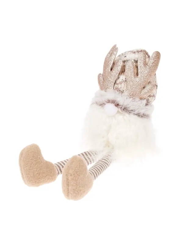 Фигура текстиль &laquo;Гном лосяш&raquo; 33 см, 1 LED, от батареек AG13&times;3, свечение тёплое белое