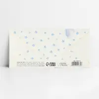 Конверт для денег &laquo;С рождением малыша&raquo;, слоник, глиттер, 16.5 х 8 см