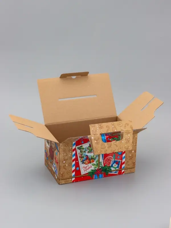 Коробка Новогодняя подарочная "Почта" 27 х 14,5 х 16 см