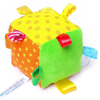 Мягкий Кубик развивающий с петельками Мягкий Кубик развивающий с петельками