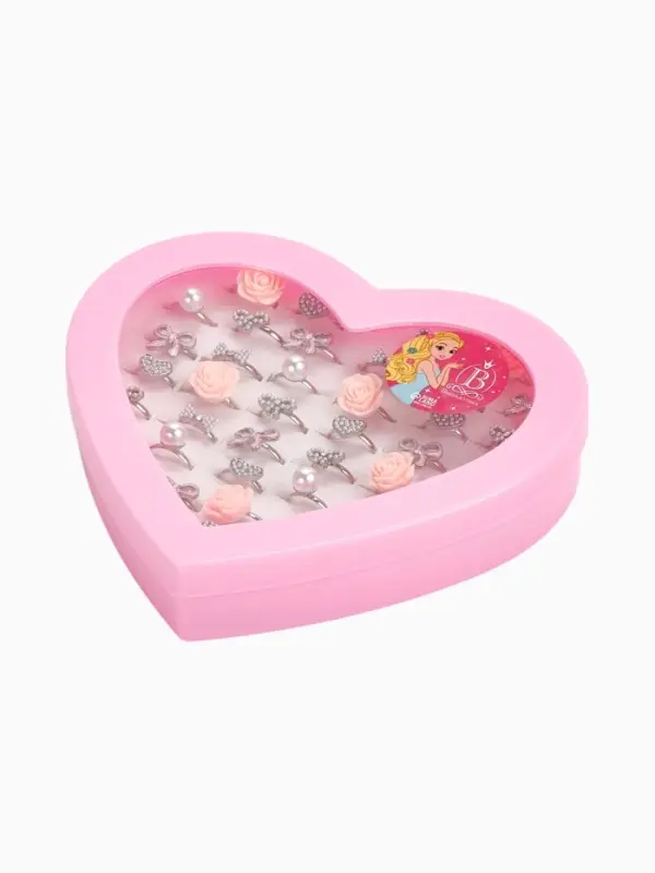 Кольцо детское Выбражулька &laquo;Любовь&raquo;, форма МИКС, МИКС, безразмерное