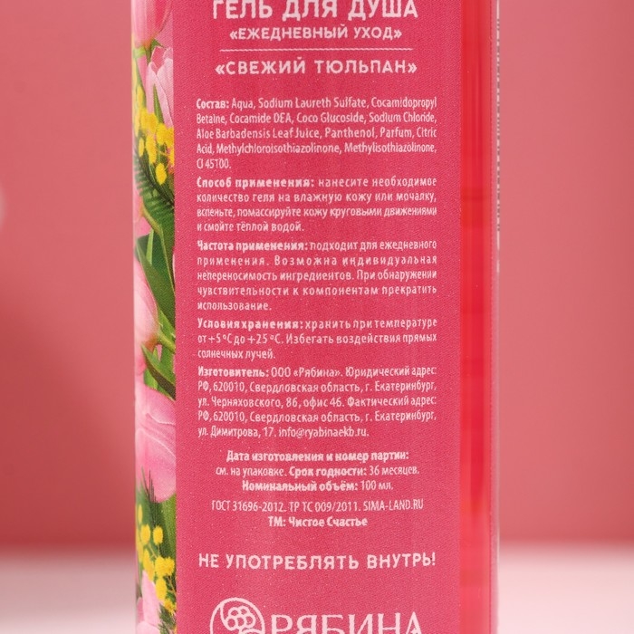 Подарочный набор косметики «Яркой весны!», гель для душа 100 мл, пена для ванны 100 мл, мочалка, ЧИСТОЕ СЧАСТЬЕ Подарочный набор косметики «Яркой весны!», гель для душа 100 мл, пена для ванны 100 мл, мочалка, ЧИСТОЕ СЧАСТЬЕ