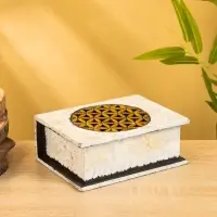 Шкатулка "Цветы" 19х15х7 см, МДФ