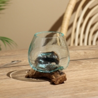 Вазон на коряге "Очарование" 12х10х10 см