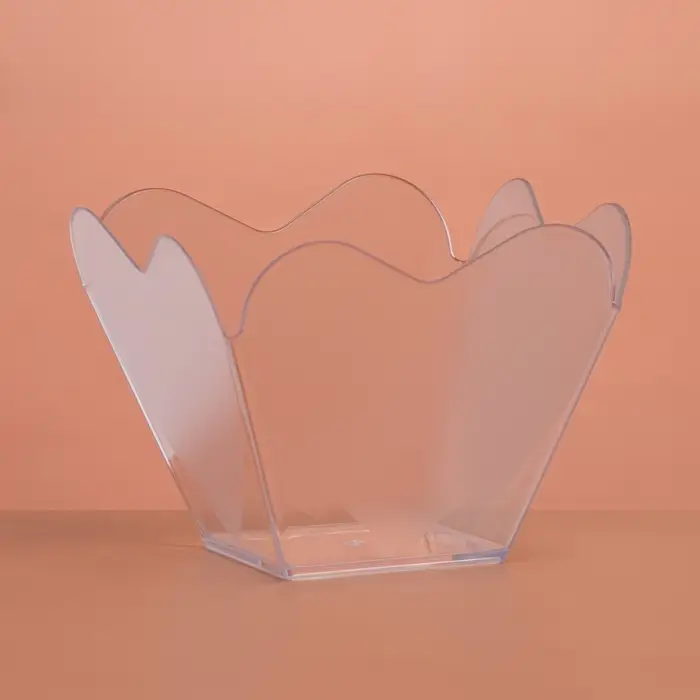 Форма пластиковая одноразовая для фуршета &laquo;Сердечная&raquo;, 60 мл, прозрачная