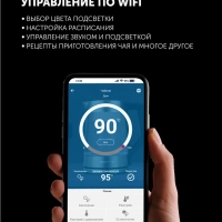 Чайник электрический c подсветкой PWK 1746 CAD Wi-Fi IQ Home