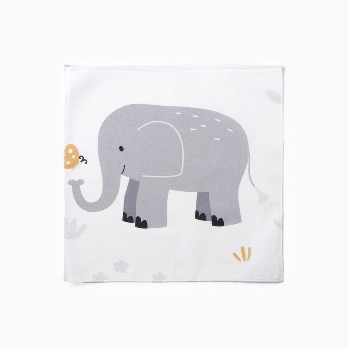 Набор платочков Крошка Я Funny Zoo 30*30 см-5 шт, бязь, 100 % хлопок