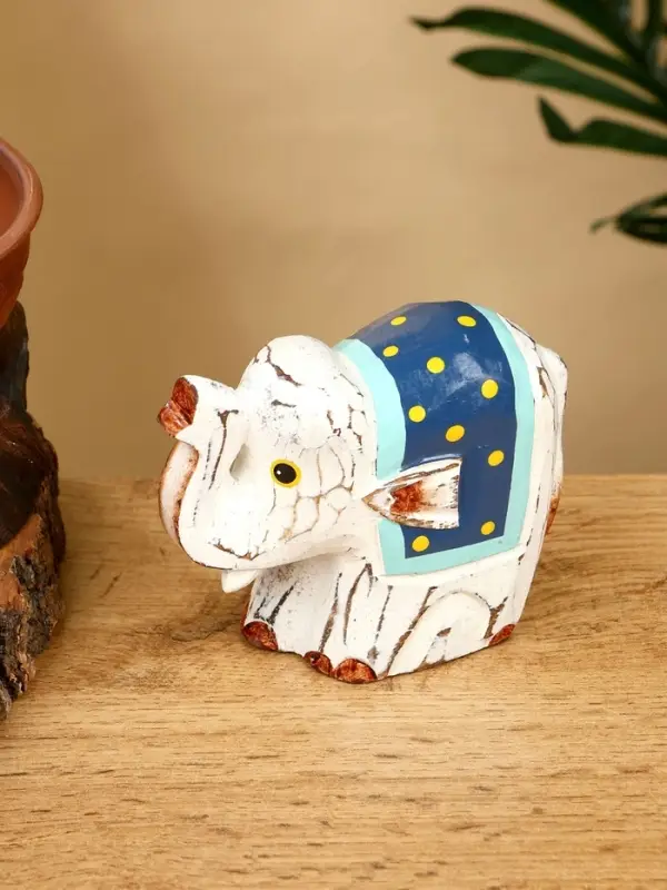 Сувенир &laquo;Слонёнок&raquo;, 12&times;5.5&times;9 см, дерево, белый