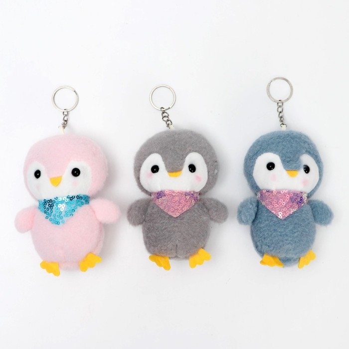 Мягкая игрушка &laquo;Пингвин&raquo;, на брелоке, цвета МИКС