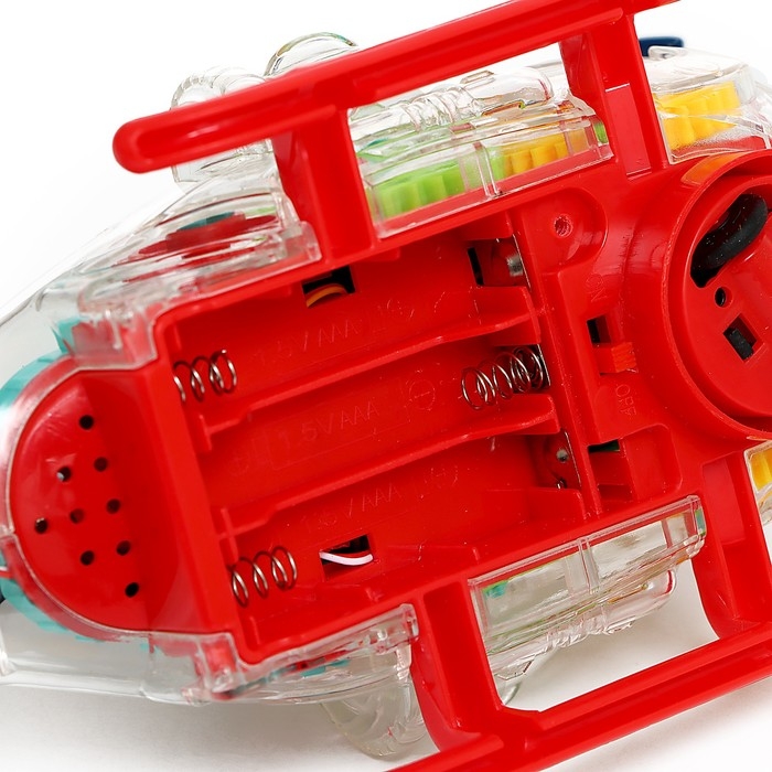 Вертолет &laquo;Шестерёнки&raquo;, свет и звук, работает от батареек