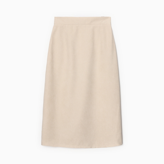 Юбка женская MINAKU: Velvet collection цвет молочный, р-р 44