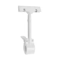 Ценникодержатель с зажимом d=3,5 см, 8,5&times;7&times;17 см, цвет белый