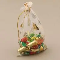 Мешочек подарочный органза &laquo;С Новым счастьем!&raquo;, 10 х 12 см +/- 1.5 см