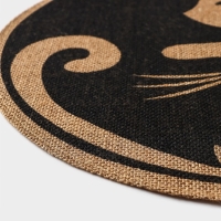 Салфетка сервировочная на стол &laquo;Инь и ян&raquo;, 38&times;38 см