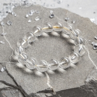 Браслет шар №12 &laquo;Горный хрусталь&raquo;, 5,5 см