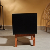 Дровница "Вечерок" сталь, дерево 38х30х40 см