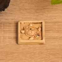 Подставка под благовония "Черепашка на песке" керамика, цв. бежевый, 4х4х0,5 см